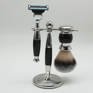 Top Quality <b>Shaving</b> Brush Gift Set Stand Synthetic Knot <b>Shaving</b> Brush Set Grooming <b>Kit</b> for <b>Men</b> - Product Image 6