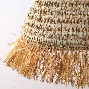 Palm Raffia Pendant <b>Light</b> Handmade Natural Woven <b>Ceiling</b> Lamp <b>Boho</b> Hanging <b>Light</b> Fixture Home Decor Supplier - Product Image 5