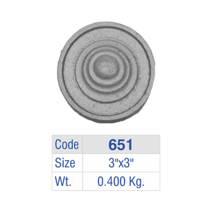 Tiered Ring Aluminum Balcony Railing Panel Cast <b>Iron</b> stepped Target Fence Insert Luxury Villa Guardrail Circular Rosette Button - Product Image 6