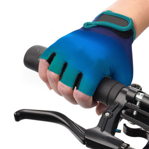 Soft Palm Padding Road <b>Bike</b> Gloves with Breathable Air Mesh Fabric Half <b>Finger</b> Cycling Gloves for Outdoor Adventures - Product Image 3