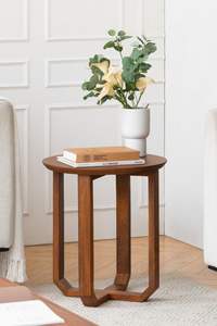 โต๊ะข้างไม้ธรรมชาติ ดีไซน์ทันสมัย เหมาะสำหรับตกแต่งบ้านสไตล์มินิมอล พร้อมพื้นผิวเรียบเนียนและโครงสร้างแข็งแรง - Product Image 2