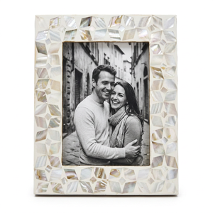 Cadre photo artisanal en gros, personnalisé OEM ODM, mosaïque géométrique étoile MOP, cadre photo rectangulaire DECORYUG - Product Image 1