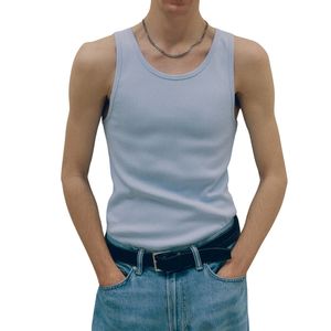 Mens Basic Tank Top Sleeveless Cotton Slim Fit Summer Casual <b>Undershirt</b> Gym Wear - Product Image 6