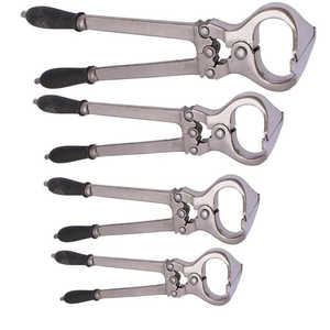 Kit d'outils professionnels de fermeur vétérinaire pour chevaux, 6 pièces, avec coupe-ongles, lime à sabots et manche en bois pour le bétail - Product Image 2