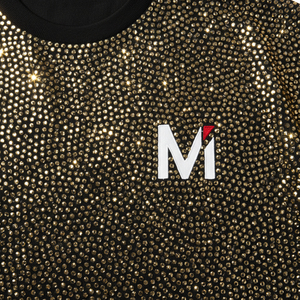 T-shirt imprimé oversize tendance 2026 avec strass pour homme, logo personnalisé, streetwear Y2K, coton épais, épaules tombantes, motif graphique - Product Image 5