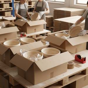 <b>Bread</b> Proofing <b>Basket</b> Natural Rattan Bamboo Eco-friendly Non-stick Dough Rising Bowl Handmade Sourdough Baking Tool for - Product Image 6