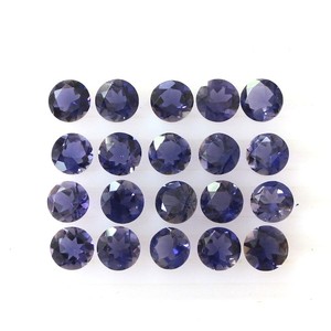 Iolite bleue naturelle, pierres précieuses rondes taillées, 5 mm, calibrées, certifiées, pour la fabrication de bijoux, vente en gros, approvisionnement en vrac - Product Image 6