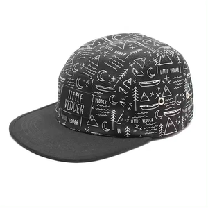 Dark Green 6 Panel Snapback Cap Red Wing Embroidery Contrast Bill Flat Brim Sports Street Style Caps - Product Image 2