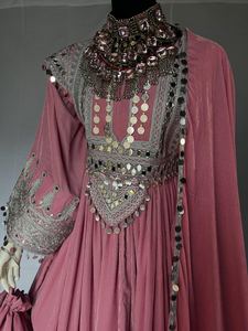 Robe afghane Kuchi originale pour femmes, broderie afghane de haute qualité, design traditionnel, dentelle, meilleur prix, robes de mariage. - Product Image 5