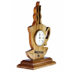 Teak Wood wooden <b>wall</b> clocks and <b>desk</b> clocks OEM Custom Wholesale | Aqdus Saleem India - Product Image 5