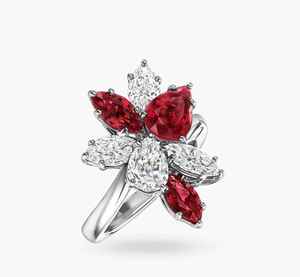 Anillos de Diamantes de Oro Blanco para Mujer, Corte Pera, Diamantes Naturales Color D, Certificados por IGI, Joyería Romántica para Boda - Product Image 2