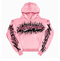 Sweat à capuche personnalisé pour homme, poids lourd 380 GSM, 100% coton, lettrage gothique, pull-over, style cyberpunk Y2K grunge, coupe classique, grandes tailles
