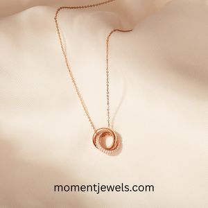 925 Sterling Silver <b>Double</b> Circle Pendant <b>Necklace</b> Zircon Link Chain Geometric Trendy Jewelry for Women Gift - Product Image 4