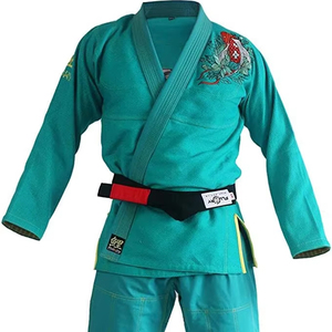 ชุดยิวยิตสู BJJ ผ้าฝ้ายคุณภาพสูง ทอลายเพิร์ลวีฟ พร้อมโลโก้ ระบายอากาศได้ดี น้ำหนักเบา ทนทาน เหมาะสำหรับฝึกซ้อม สำหรับผู้ชายและผู้หญิง - Product Image 1