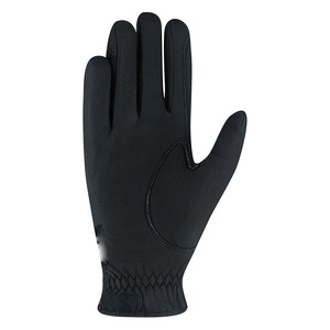 Gants d'équitation d'hiver durables pour chevaux, en cuir, avec protection intégrale des doigts, paume rembourrée absorbant les chocs, longs - Product Image 6