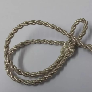 Best Selling Custom Color Bullion Wire Fabric Durable Cap Cord for <b>Hats</b> & <b>Bags</b> Breathable Eco-Friendly Customized Length - Product Image 1