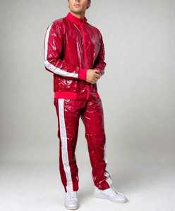 Conjunto Deportivo Personalizado de Otoño, Chaqueta con Cierre y Pantalones de Nailon con Bloques de Color, Secado Rápido, Resistente al Viento, para Hombre - Product Image 4