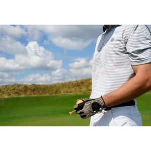 Gant de golf rouge-noir pour gaucher en cuir véritable Cabretta Logo personnalisable pour le sport Main droite et Main gauche - Product Image 6