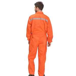 Combinaison de travail haute visibilité en coton respirant ignifuge, résistante à l'huile, pour mécaniciens, uniforme industriel pour hommes - Product Image 4