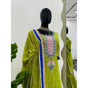 Conjunto de Traje Talla XL para Fiesta con Bordado de Hilo y Lentejuelas para un Look Elegante - Product Image 2