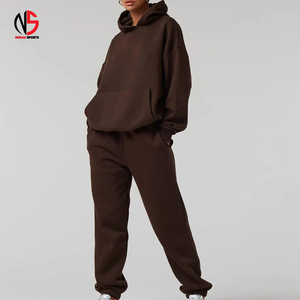 High Quality Men's Tracksuit <b>Jogger</b> Set Causal Two Piece Double Hooded <b>Zip</b>-Up Hoodie Pants 100% Cotton Quick Dry Breathable - Product Image 4