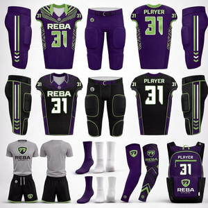 Elite Custom American Football Uniform Kit Sublimated Jersey Pants <b>Socks</b> Reba Sports Full Team Package - Product Image 6
