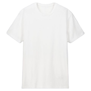 เสื้อยืดแขนสั้นผู้ชาย สีพื้น คอกลม ทรงปกติ ผ้าฝ้ายเจอร์ซีย์ถัก 100% ดีไซน์เรียบง่าย - Product Image 6