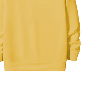 Sudadera con Capucha Amarilla para Hombre, Corte Regular, Diseño Estampado, Estilo Casual para Otoño, con Bolsillo Frontal Tejido - Product Image 3