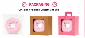 Juguete de Peluche para Perro en Forma de Donut, Juguete Suave para Masticar, Cojín para Cachorros con Sonido, Lindo y Interactivo, Venta al Por Mayor OEM - Product Image 3