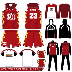 Ensemble de maillot de basket-ball personnalisé par sublimation Sinewy, réversible, avec logo frontal, sans manches, pour hommes et femmes - Product Image 1