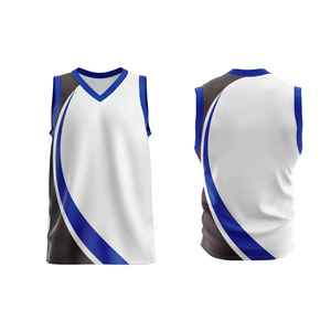 Maillot de basket-ball pour hommes très vendu, qualité supérieure, respirant, sans manches, vêtements de sport avec nom d'équipe personnalisé - Product Image 1