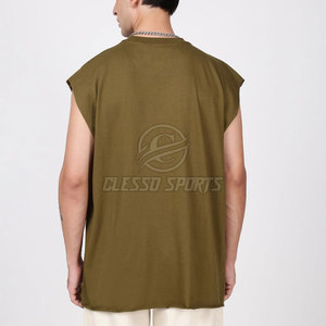 T-shirt sans manches de haute qualité, t-shirt le plus vendu pour hommes, t-shirt sans manches uni pour adultes - Product Image 4