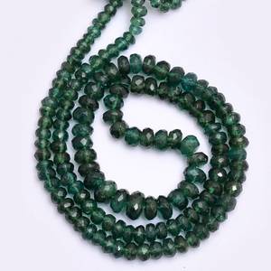 Natural Green Apatite Faceted Rondelle Gemstone <b>Beads</b> 4-6MM Loose <b>Stone</b> <b>Beads</b> Strands For Jewelry Making Wholesale Bulk Gemstone - Product Image 3