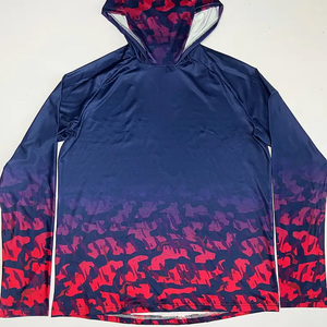 T-shirt de pêche personnalisé de haute qualité UPF50+ à séchage rapide, sweat à capuche de pêche anti-UV à manches longues pour hommes - Product Image 5