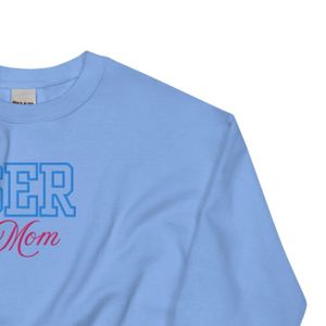 Sweat-shirt unisexe brodé Mom, bleu clair, col rond, en molleton doux, décontracté, pour tous les jours, style athlétique confortable - Product Image 6