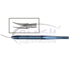 Ciseaux de capsulotomie MICS courbés, instrument de micro-incision ophtalmique pour la chirurgie de la cataracte, outil de découpe de la capsule par Blush Surgical - Product Image 2