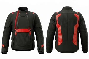 เสื้อแจ็คเก็ตขี่มอเตอร์ไซค์สำหรับกิจกรรมกลางแจ้ง ป้องกันน้ำ ป้องกันลม ออกแบบโลโก้ได้ตามต้องการ พิมพ์ลายได้  แจ็คเก็ตนักแข่งมอเตอร์ไซค์แบบมีแผ่นป้องกัน - Product Image 4