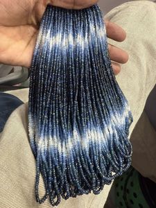 Natural <b>Blue</b> Sapphire Faceted Gemstone <b>Beads</b> Wedding Shaded <b>Blue</b> Sapphire rondelle <b>Beads</b> For Jewelry Making Engagement Gift - Product Image 2