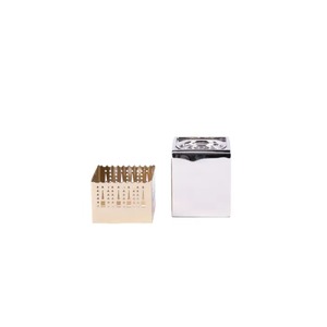 Brûleur d'encens en acier inoxydable avec base géométrique, diffuseur d'aromathérapie, utilisation toute saison, design durable - Product Image 3