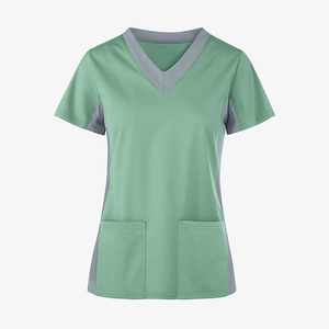 LEDBURY 72%Polyester/21%Rayon/7%Spandex Knitted Unisex Nursing Wear <b>Scrub</b> <b>Top</b> Needle Detection High Quality Wholesale OEM - Product Image 2
