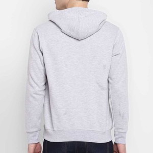 OEM Men's White <b>Hoodie</b> Sweatshirt Custom Logo Printed Front Pullover 100% Cotton Fleece Quick Dry Breathable Pocket Winter - Product Image 3