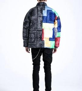 Veste matelassée coupe-vent pour homme, col montant, veste d'hiver, coupe classique, fermeture éclair décontractée - Product Image 3