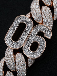 Colgante de pájaro con temática animal, chapado en oro rosa, con piedras de moissanita, dije unisex, regalo de joyería, dije con engaste de canal en oro macizo - Product Image 3