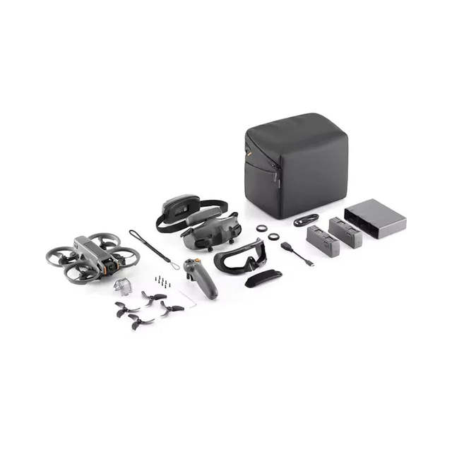 Avata 2 FPV Drone with 4K Immersive Experience Fly More Combo Built-in Propeller Guard Goggles Three Batteries Camera