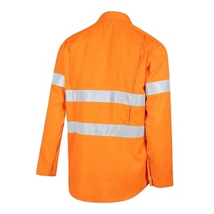 Camisa de Trabajo de Manga Larga para Hombre, de Lujo, Tejido Resistente, Antiarrugas, ANSI Clase 3, Gran Venta - Product Image 3