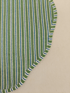 Modern Reversible Cotton Floral Print Quilted <b>Thin</b> Machine Washable Multi-Shaped Customizable Rajasthan Placemat <b>Dining</b> Mat - Product Image 5