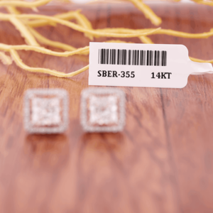 Pendientes de Oro de 14 Quilates de Lujo con Diamantes Cultivados en Laboratorio con Corte Princesa, Certificados por IGI, Diamantes Cuadrados, Joyería Fina de Oro para Novia - Product Image 5