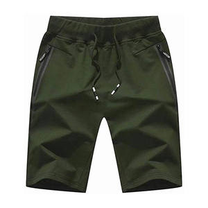 Shorts classiques pour hommes, décontractés, en polyester/coton, unis, écologiques, légers, taille haute, pour l'été, livraison directe d'usine - Product Image 4