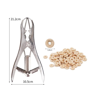 Pince d'expansion pour agneaux sans sang, dilatateur buccal en acier inoxydable, forceps de castration pour porcelets, anneaux de castration pratiques et durables pour queues de porcs - Product Image 2