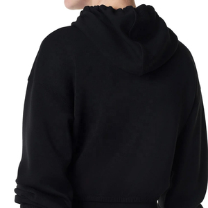 Sudaderas con Capucha Estampadas de Invierno, Moda Casual, Tallas Grandes para Mujer, Sudaderas Cortas, Logotipo Personalizado OEM, Forro Polar, Color Claro - Product Image 3